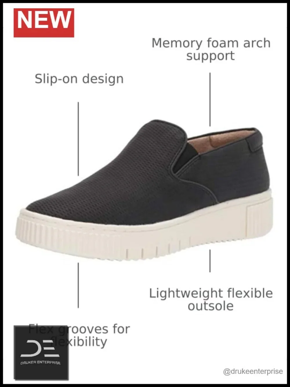 Naturalizer Women's Tia Platform Slip On Fashion Sneaker - Memory Foam,